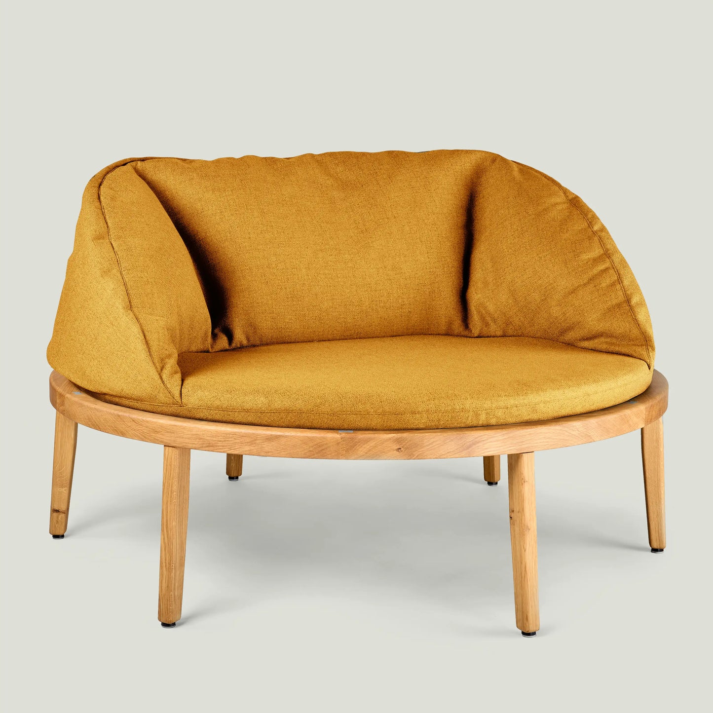 Trampoline Chair 126, Eiche, Sprungmattenrand «Crocodile Green»