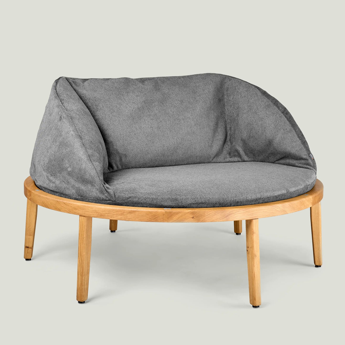 Trampoline Chair 126, Eiche, Sprungmattenrand «Crocodile Green»