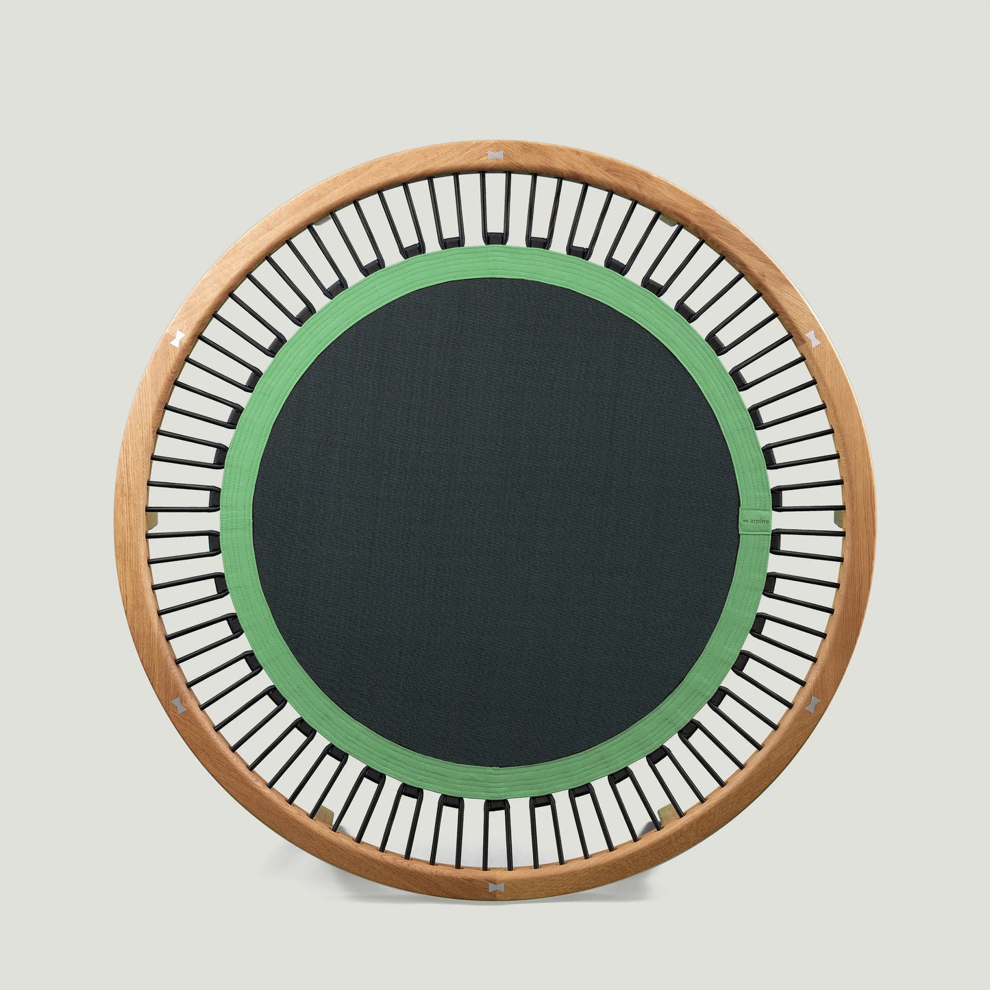 Trampoline Chair 126, Eiche, Sprungmattenrand «Crocodile Green»