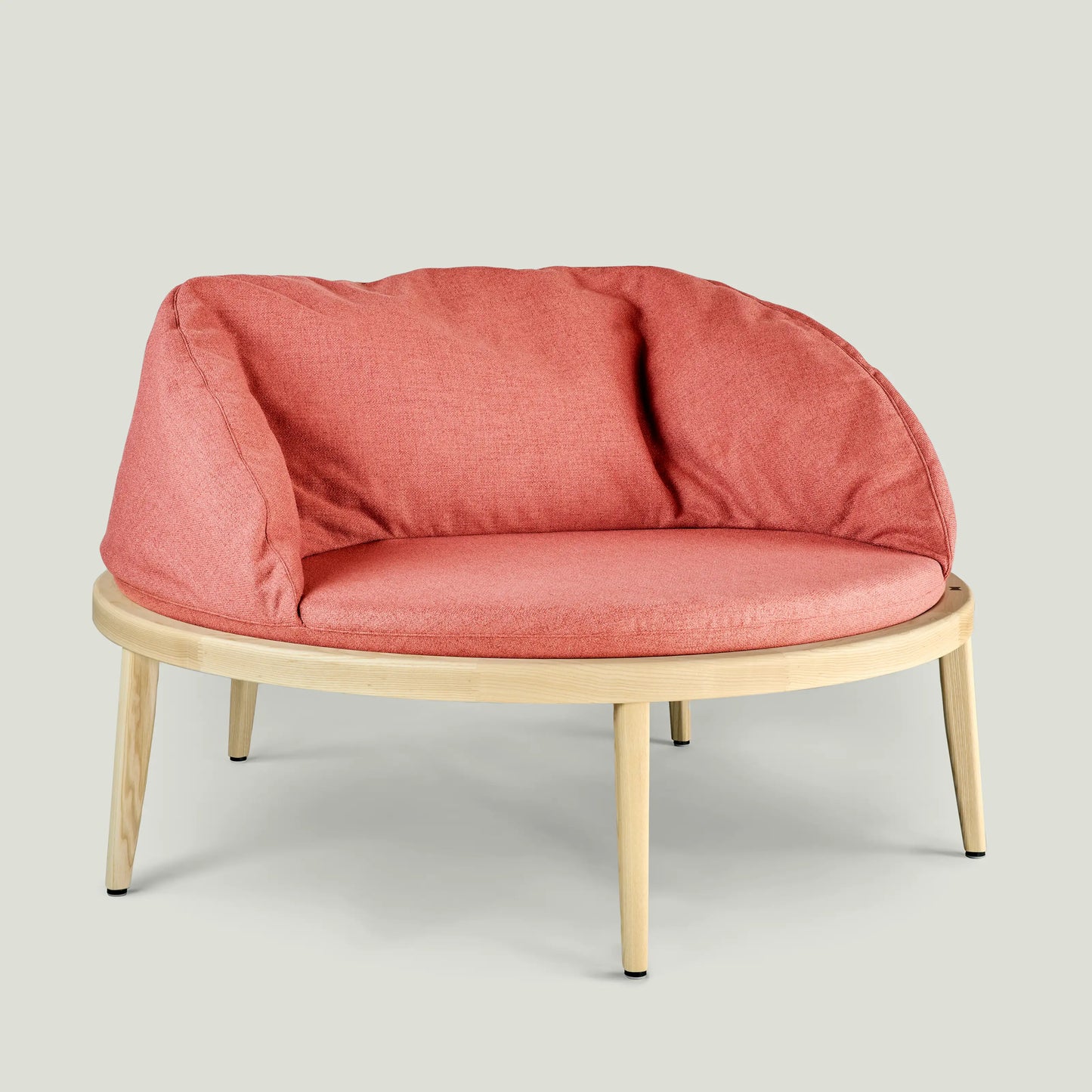 Trampoline Chair 118, Esche, Sprung­matten­rand «Crocodile Green»
